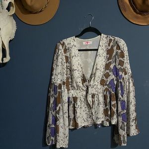 Buddy Love Snake Print Top